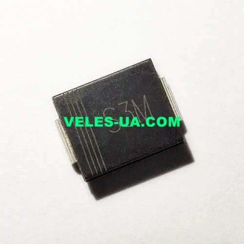 S3M SMC, DO214AB (3.0A; 1000V) (артикул: S3M SMC) S3M SMC, DO214AB (3.0A; 1000V) (артикул: S3M SMC)